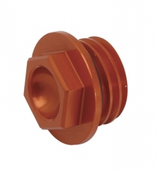 Works Connection Oil Filler Plug Orange Polaris Outlaw 525 S and 525 IRS