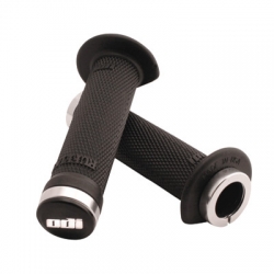 Odi ATV Lock-On Grips - Ruffian Black/Silver