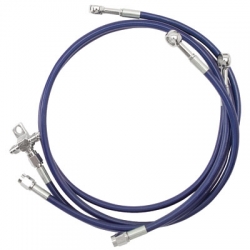 Streamline Front Steel Braided Brake Line Blue Suzuki LT-R 450