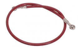 Streamline Rear Steel Braided Brake Line Red Honda TRX 400EX and 400X